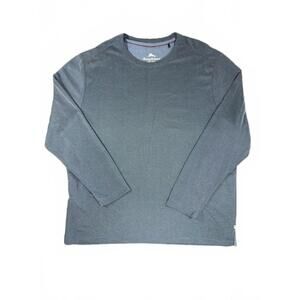 Tommy Bahama Blue Long Sleeve Crewneck Henley Shirt - Size XXLarge